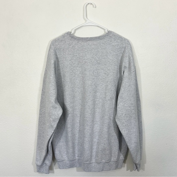 Book are my jam embroidered gray crewneck sweater - Picture 4 of 5